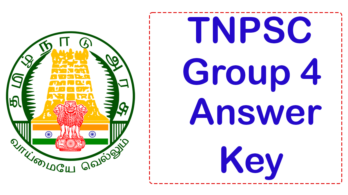 TNPSC Group 4 answer key released 2024